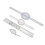 4x Medizinischer Goniometer-Satz Transparent Winkelmaß 5