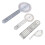 4x Medizinischer Goniometer-Satz Transparent Winkelmaß 3