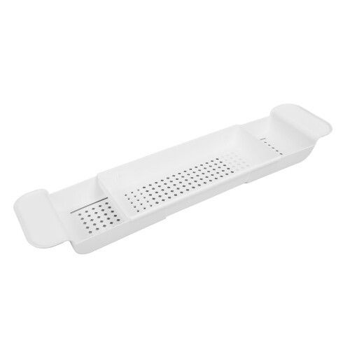 Expandable Bath Shelf Multi Function Adjustable Caddy Tray 2