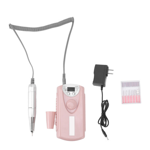 (Pink) LCD Nagelfrees Machine Draagbaar Elektrisch