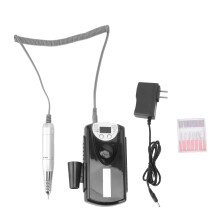 (Black) LCD-Nageldrillmaschine, tragbar, elektrisch für Zuhause & Salon