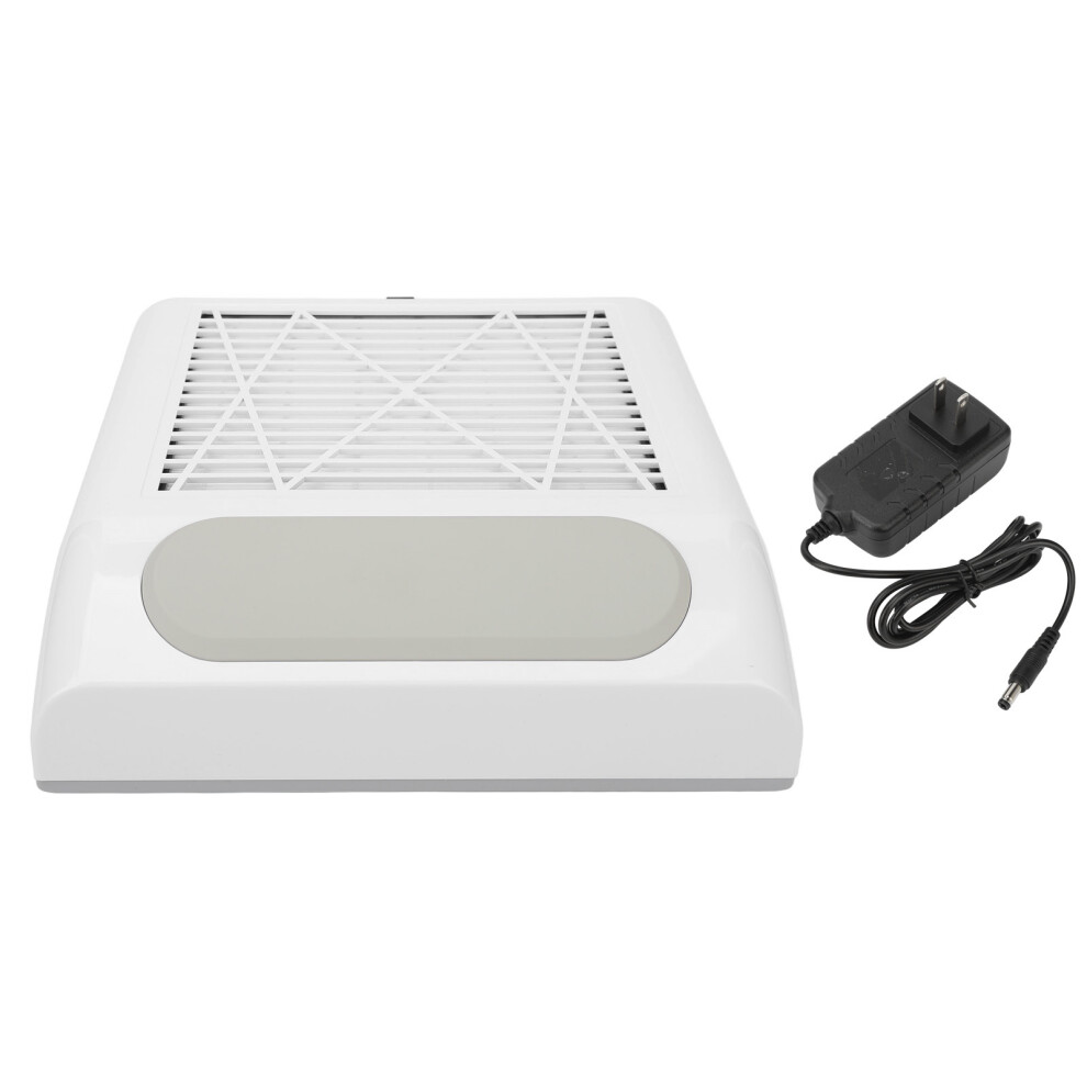 (White) Nail Dust Collector 80W Strong Suction Reusable Filter 461605438511