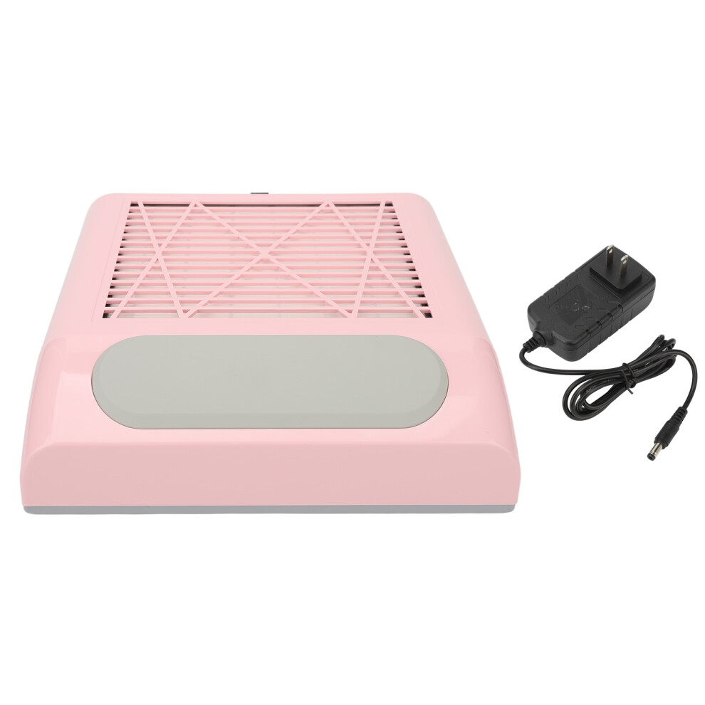 (Pink) Nail Dust Collector 80W Strong Suction Reusable Filter 461605438474