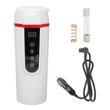 (White) RVS Verwarmde Autokop 500ml Wit