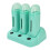 (EU Plug 220V) 3x Roll-On-Wachswärmer, elektrisch, Haarentfernung mit Basis 4