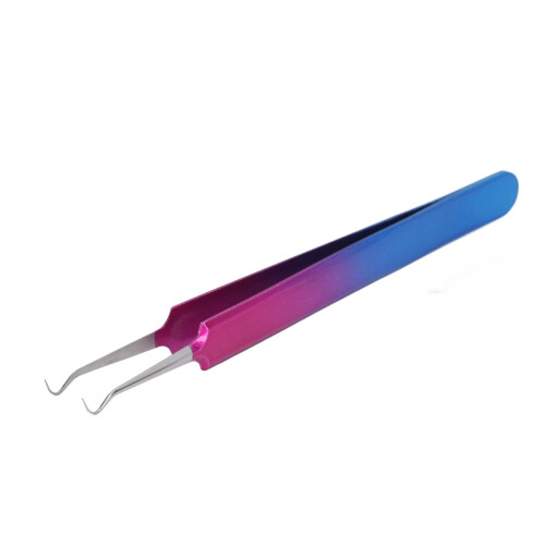 Curved Tip Blackhead Extractor Stainless Steel Tweezers 1