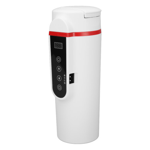 (White) RVS Verwarmde Autokop 500ml Wit 1