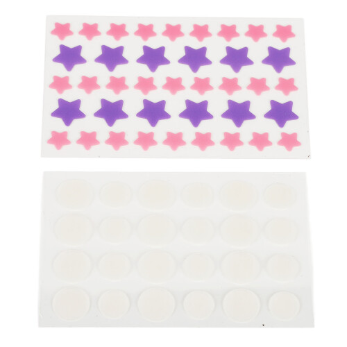 126pcs Cartoon Pimple Patch Waterproof Pink 2