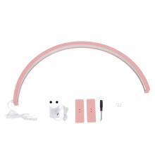 (EU Plug) LED-Wimpernleuchte Rosa 75cm 30W 3000K-6500K Halbmond EU-Stecker