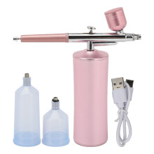 (Pink) Sauerstoff-Gesichtsspray USB wiederaufladbar 3 Flaschen Pink