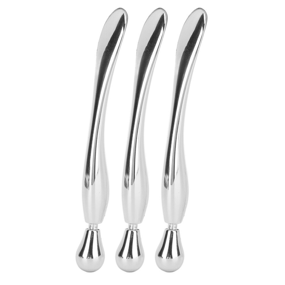 Cream 3Pcs Eye Massage Stick Double Head Roller Spatula