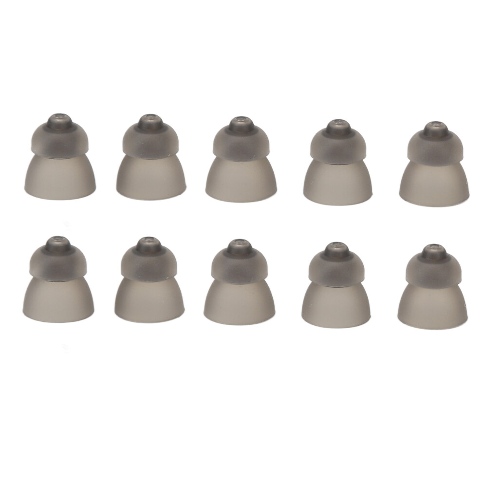 (9Mm) 10Pcs Sound Amplifier Dome Silicone Ear Tips Black For Phonak 461605440781