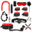 13pc BDSM Set: Handcuffs & Ankle Cuffs, Collar, Blindfold 4