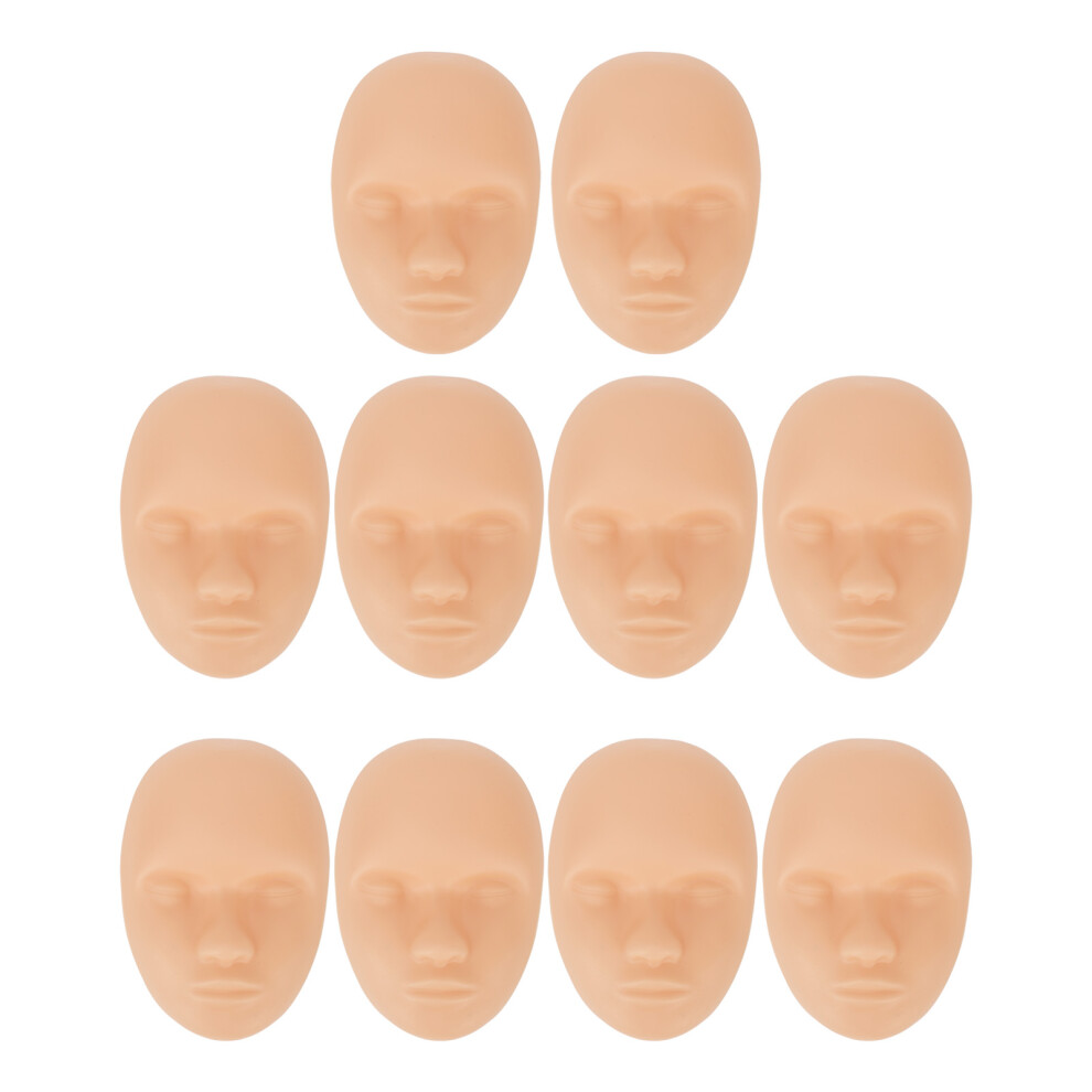10pcs Tattoo Practice Skin 3D Soft Silicone Eyebrow Lip for Beginners