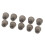 (9mm) 10x schwarze Silikon-Ohrkappen für Phonak 5