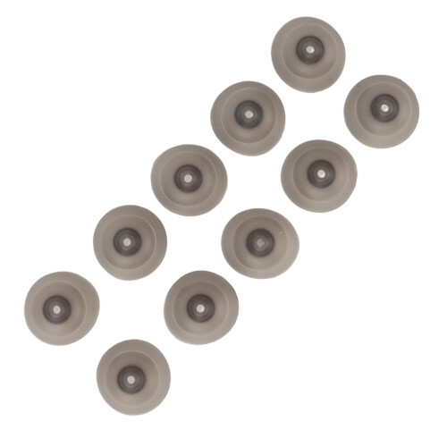 (11mm) 10x schwarze Silikon-Ohrkappen für Phonak 2
