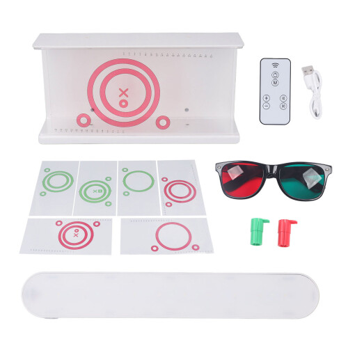 Red Green Stereo Test Vectograms LED Light Low Vision Chart