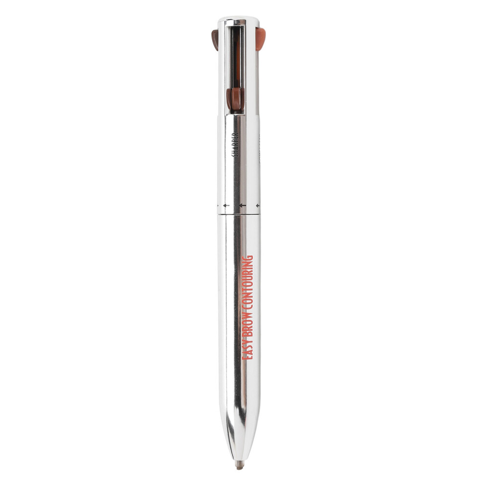 (Black Brown) 4 In1 Eyebrow Contour Highlight Pen Waterproof Black Brown