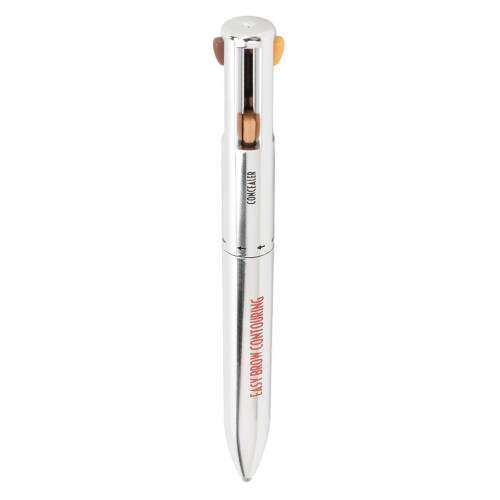 (Medium) 4in1 Waterproof Eyebrow Contour & Highlight Pen Black Brown