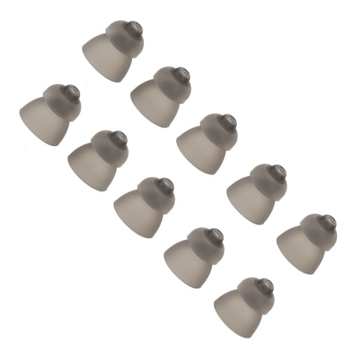 (9mm) 10x schwarze Silikon-Ohrkappen für Phonak 2
