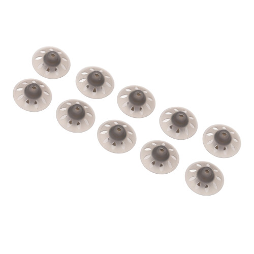 (6mm) 10x Phonak 8mm Black Hearing Aid Domes 2
