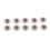 (6mm) 10x Phonak 8mm Black Hearing Aid Domes 2
