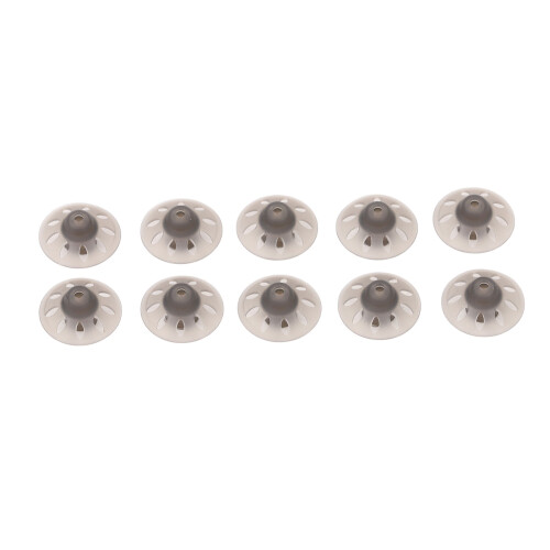 (6mm) 10x Phonak 8mm Black Hearing Aid Domes 1