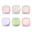 6x Nagelpuder Strickwolle Glitzer 3
