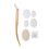Lotion Applicator EVA Wood Handle 4 Pads Shower Brush 1