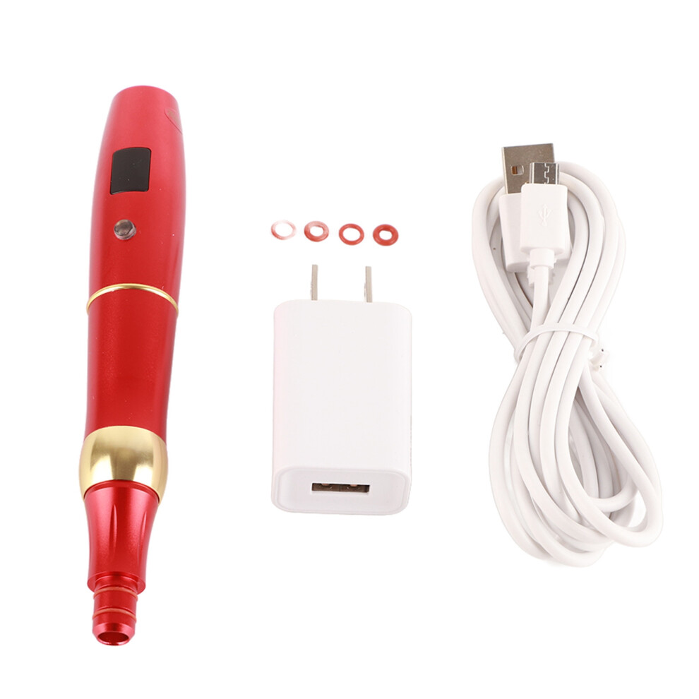 Red (Red) Semi Permanent Tattoo Machine 3 Gears Speed Pen