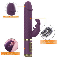 USB-Wiederaufladbarer Silikon-Vibrator, 5 Modi, 7 Stufen