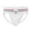 (L) Herren T-Rück-Briefs Low Rise Elastisch Weiß 1