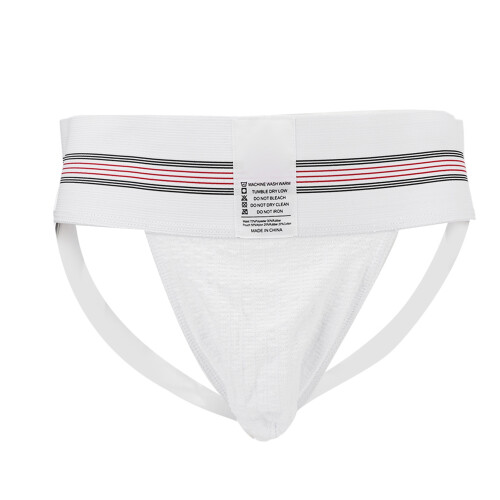 (M) Herren T-Rück-Briefs Low Rise Elastisch Weiß