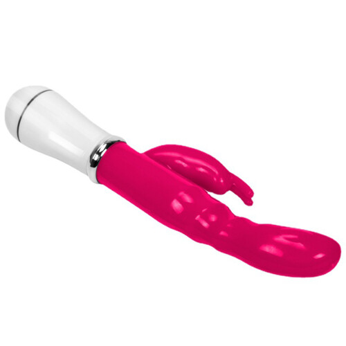 Double G point massage vibrator rabbit stick female device Rose Red 2