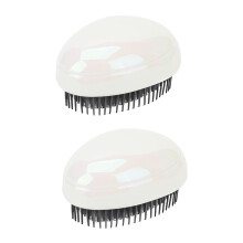 2x eivormige hoofdmassage shampoo borstel