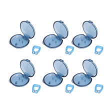 6x mini magnetische snurkclip siliconen unisex