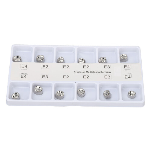 12pc Stainless Steel Temp Dental Crowns 1