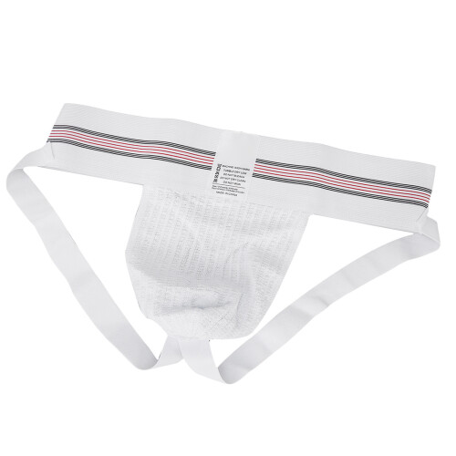 (L) Herren T-Rück-Briefs Low Rise Elastisch Weiß 1