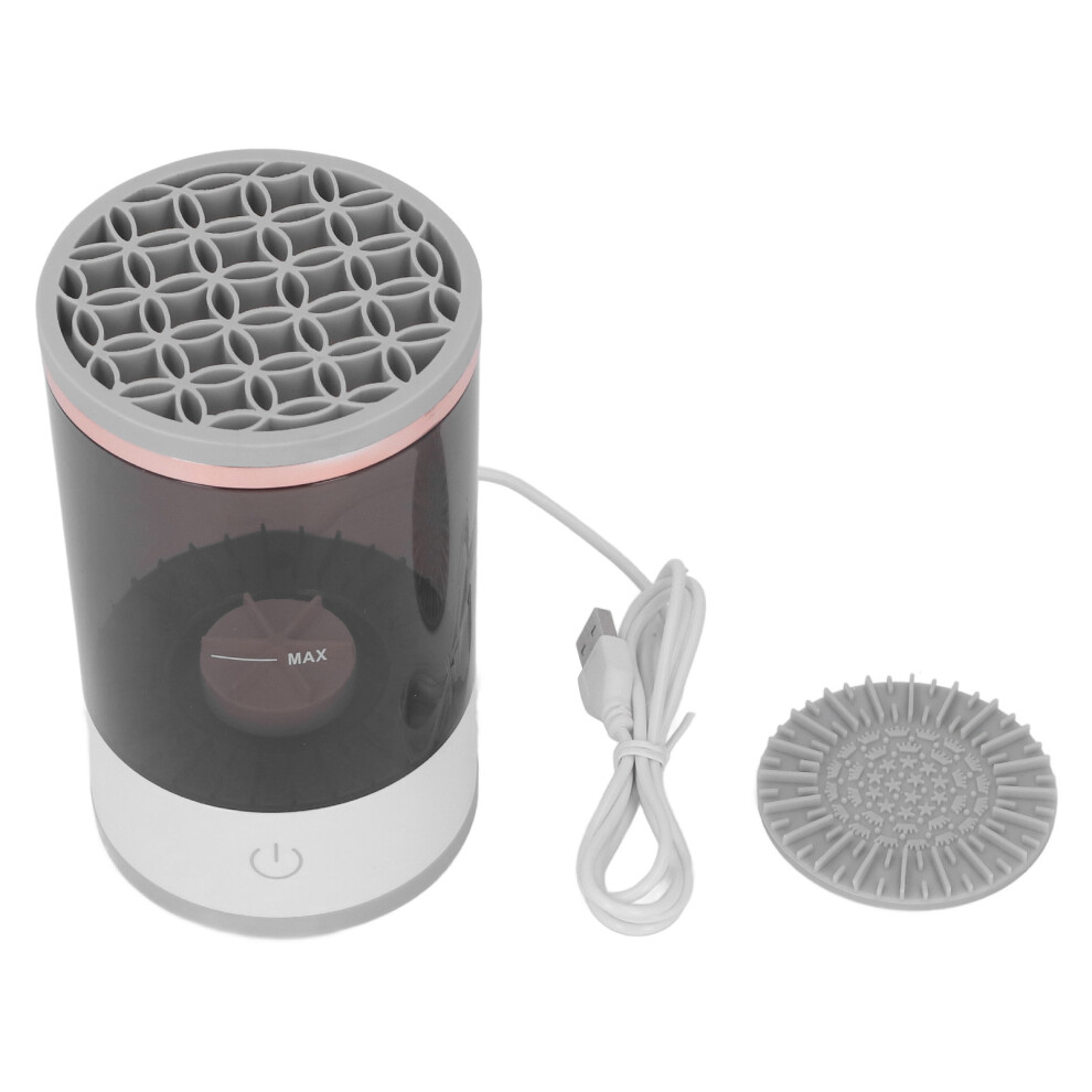 Black Automatic Makeup Brush Cleaner Spinner Electric