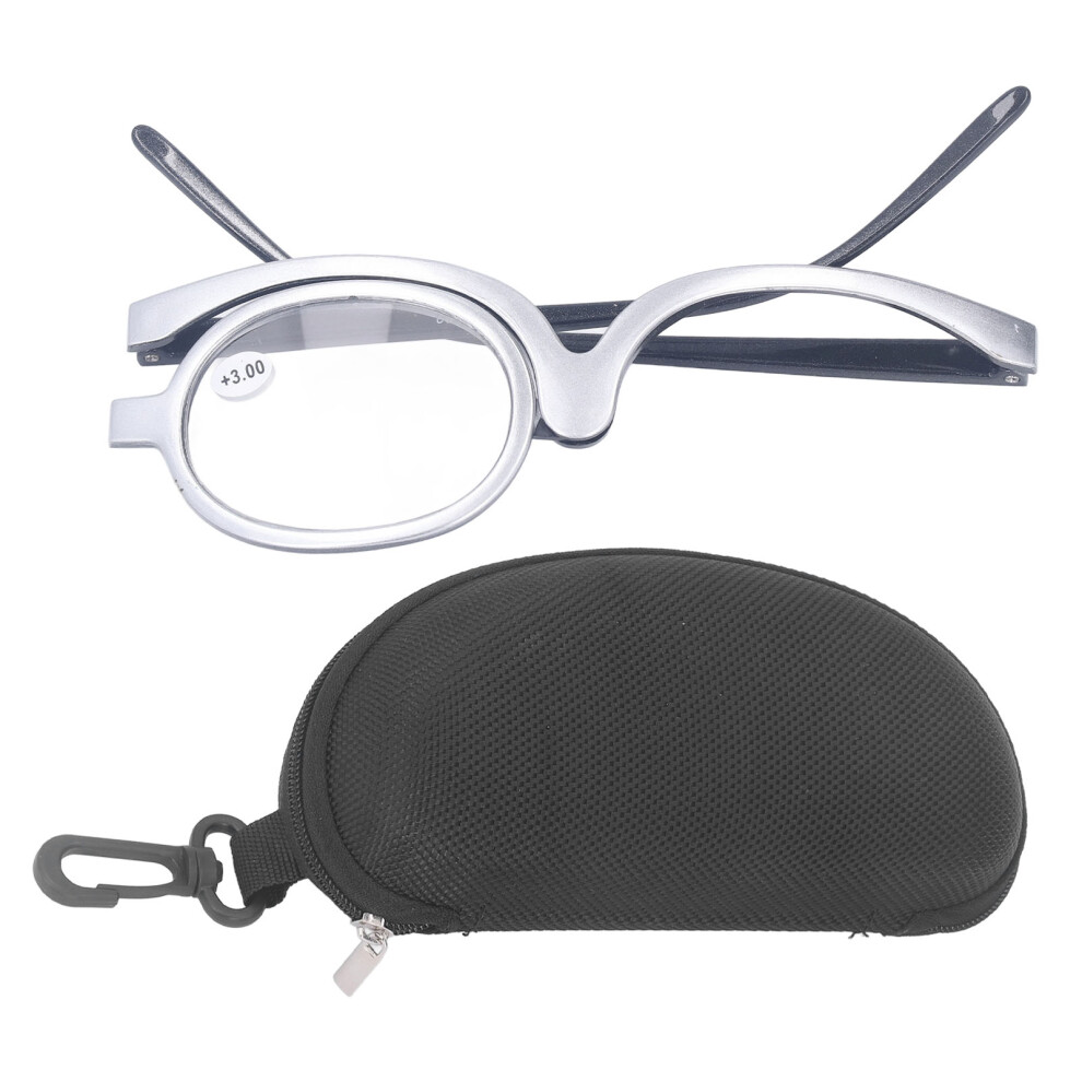(+3.00) Magnifying Makeup Glasses Folding Single Lens for Women +3.00