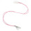 Lanyard sicurezza auricolare bianco clip 2 pin 2