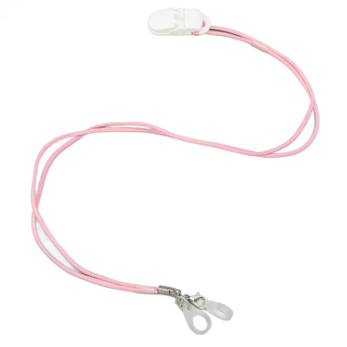 Lanyard sicurezza auricolare bianco clip 2 pin 1