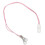 Lanyard sicurezza auricolare bianco clip 2 pin 4