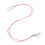 Lanyard sicurezza auricolare bianco clip 2 pin 3