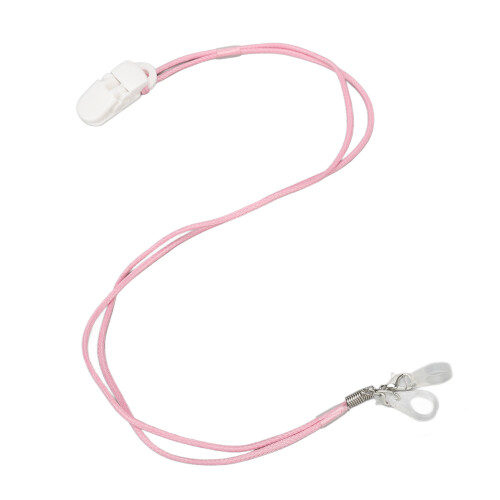 Lanyard sicurezza auricolare bianco clip 2 pin 2