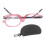 (+3.00) Leichte faltbare Lesebrille mit Drehobjektiv +2,50 1
