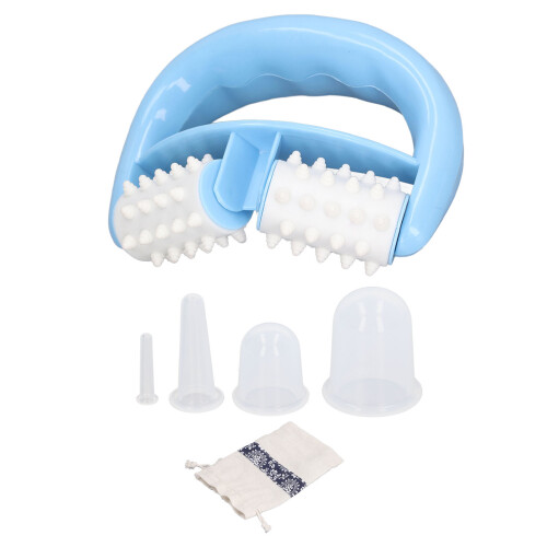 Silicone Facial Roller Cupping Device Transparent 2