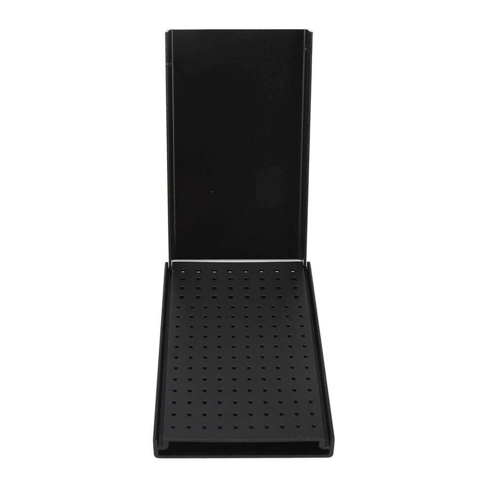 Black (Black) Dental Bur Autoclavable Case Organizer 152 Hole Aluminum