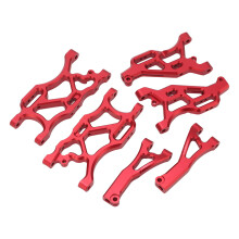 Aluminum Alloy Front & Rear Suspension Arms for 1/7 & 1/8 RC Cars Red