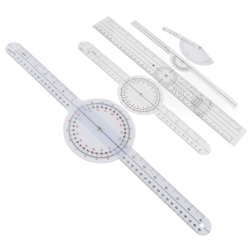 5Pcs Transparante Medische Goniometer Set 2
